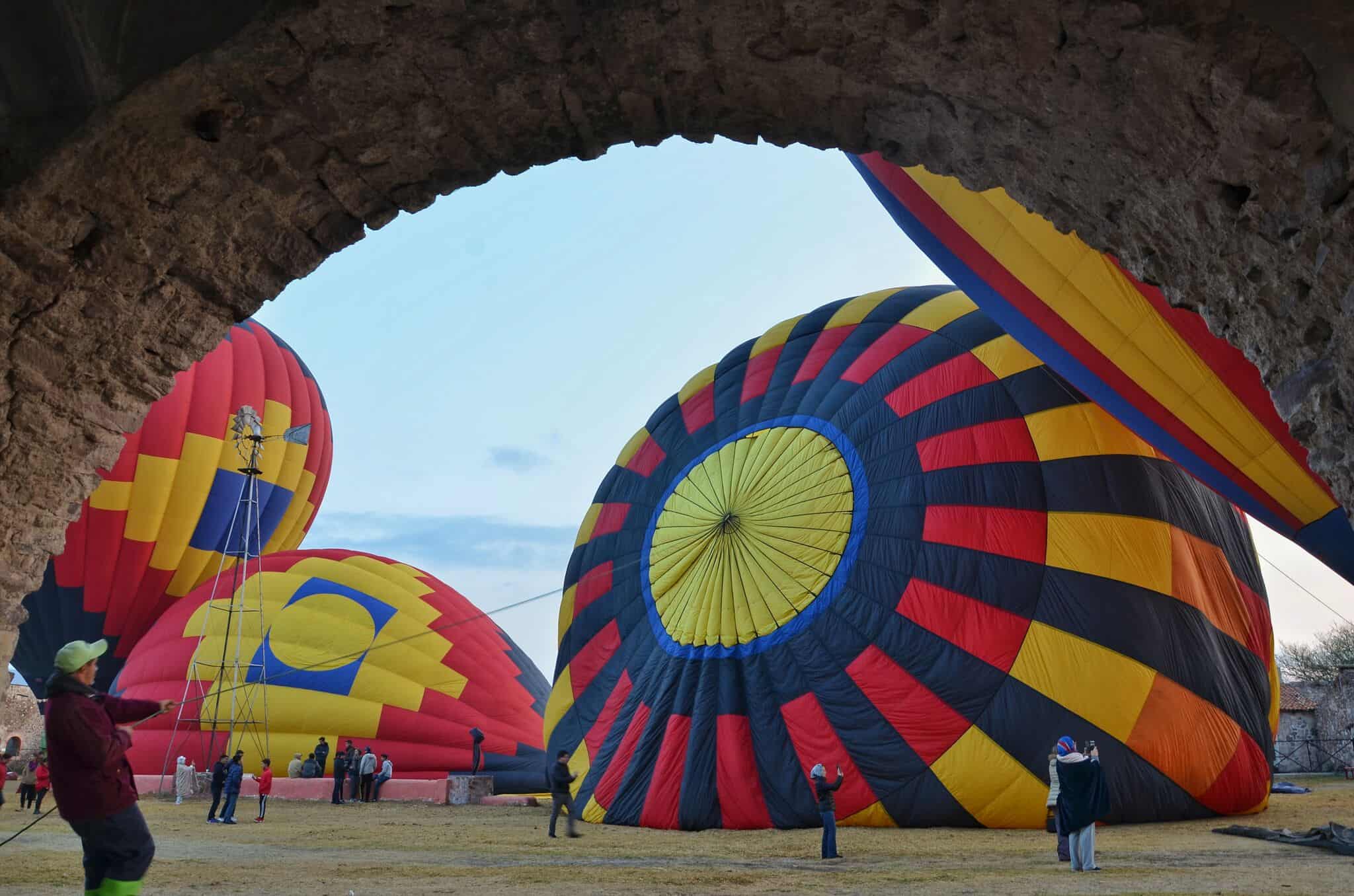 subirse a un globo aerostático en Tequisquiapan